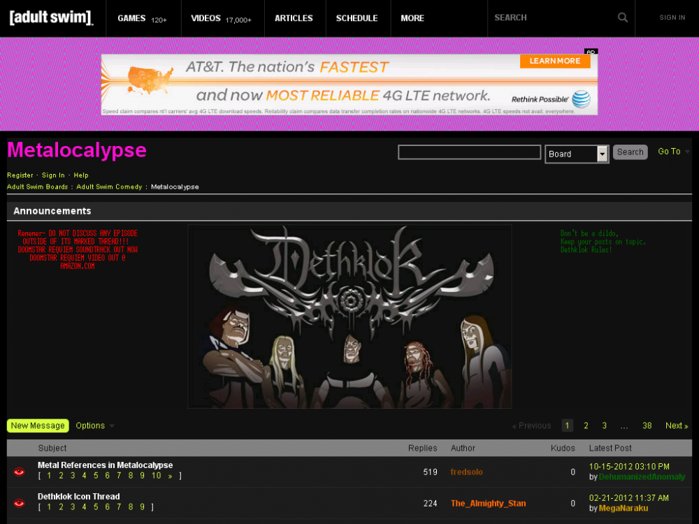 Adult Swim Message Boards Metalocalypse..png